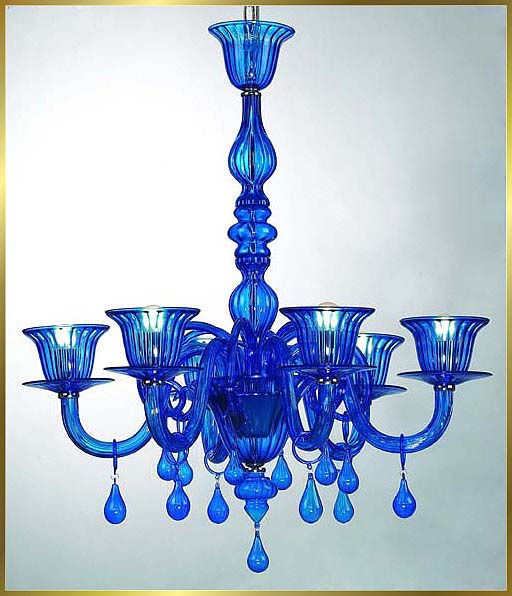 Murano Chandeliers Model: MD8016-6 BLUE